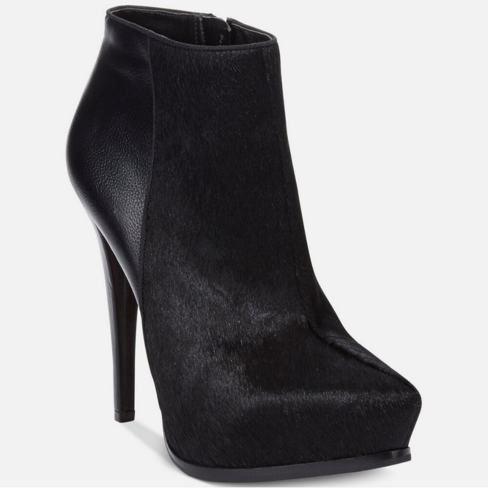 NWOB Circus By Sam Edelman Jacey Calf Hair Leather Platform Ankle Boot